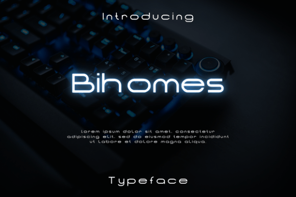 Bihomes: A Futuristic Display Typeface for Marketers