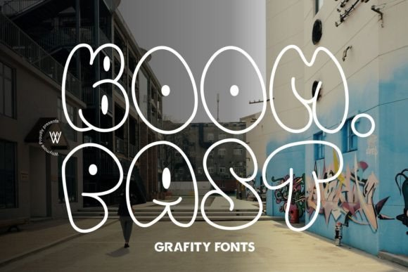 Boom Past: A Graffiti Display Font for Editorial Mood and Readability