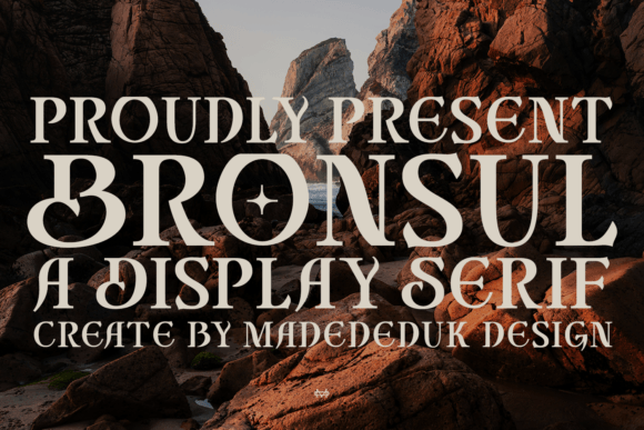 Bronsul: A Display Font for Editorial Storytelling