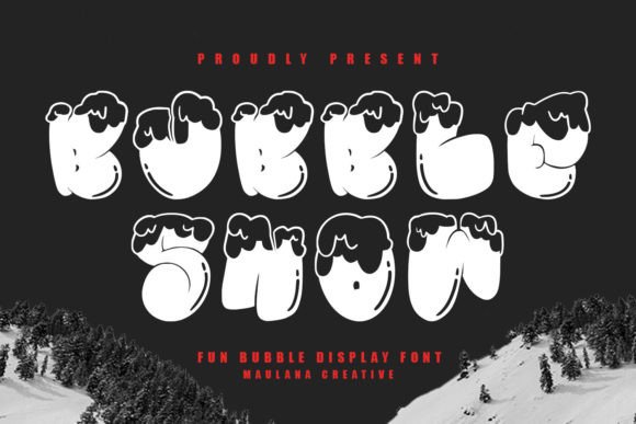Bubble Snow Display Font – A Playful Touch for Handmade Products
