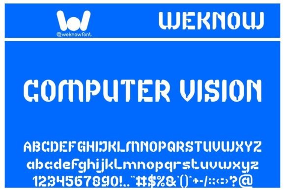 Computer Vision: A Futuristic Display Font for Handmade Brands