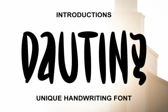 Dauting Font: A Quirky Display Typeface for Brand Design