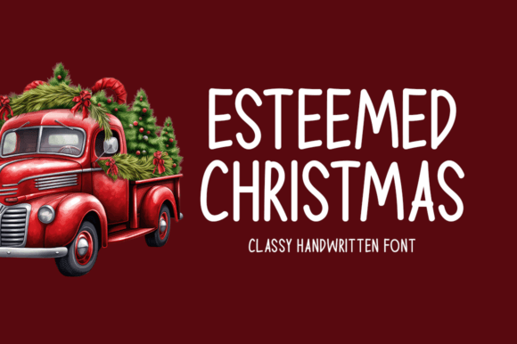 Esteemed Christmas Brings Handwritten Charm to Your Craft Products
