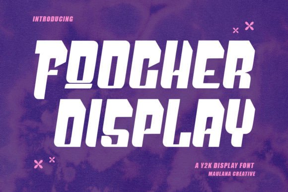 Foocher: A Y2K Display Font That Makes Small Brands Stand Out