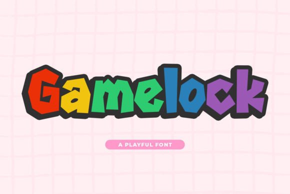 Gamelock: A Playful Display Font for Bold Web Design Projects