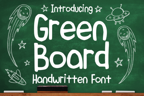 Green Board: A Playful Display Font for Memorable Branding