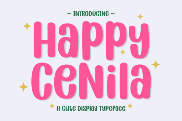 Happy Cenila: A Playful Display Font for Editorial Design