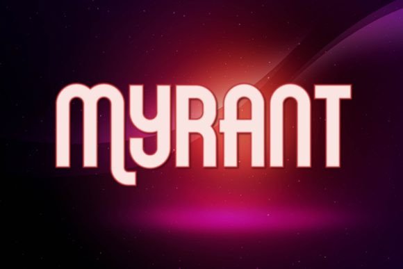 Myrant Display Font: A Gothic Techno Typeface for Real Branding Projects