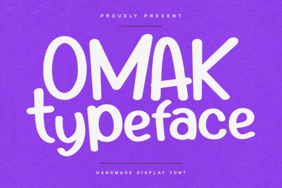 Omak: A Playful Display Font for Editorial Design