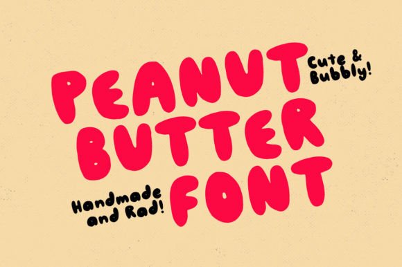 Peanut Butter Font: A Playful Typeface for Digital Designers