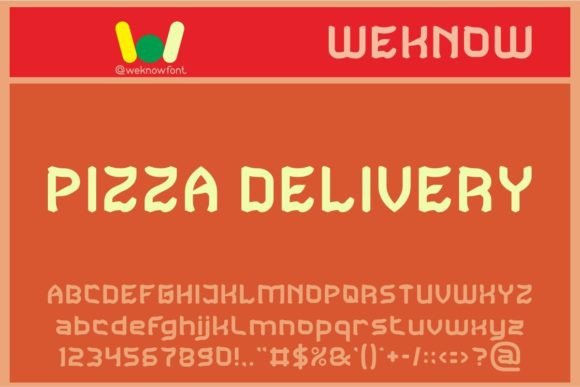 Pizza Delivery: A Playful Display Font for Bold Campaigns
