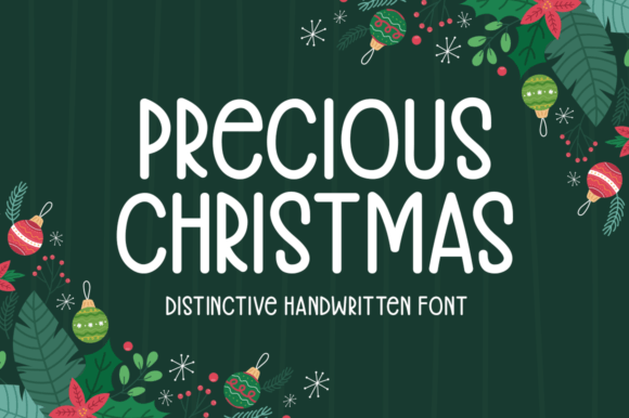 Precious Christmas: A Handwritten Font for Editorial Warmth