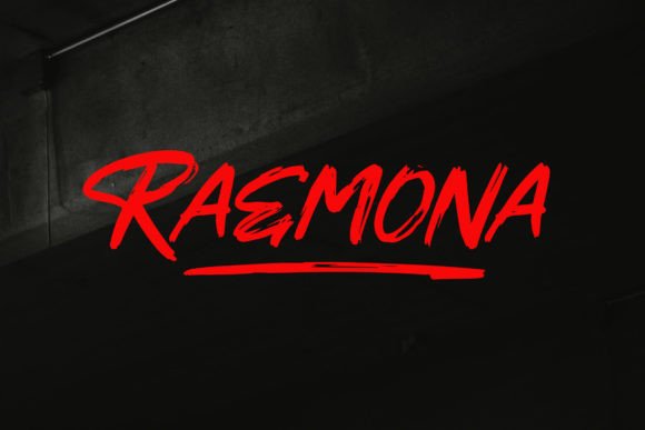 Raemona: A Bold Brush Font for Marketing Impact