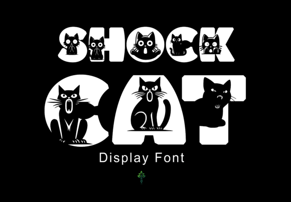 Shock Cat Font: A Bold Display Typeface for Makers and Crafters