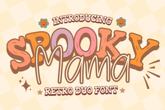 Spooky Mama: A Retro Duo Font That Gives Your Brand a Playful, Professional Edge