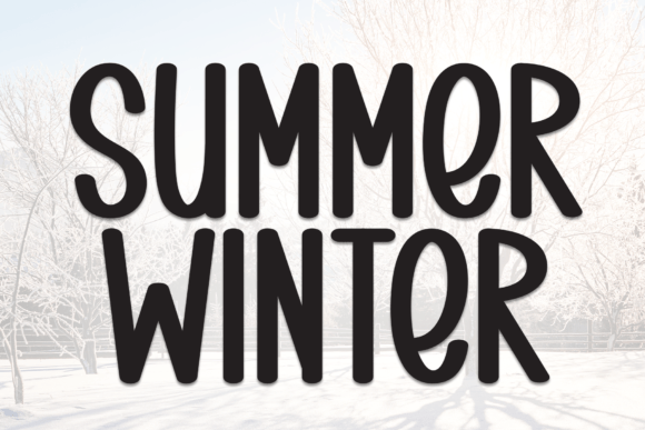 Summer Winter: A Bold Display Font for Editorial Design