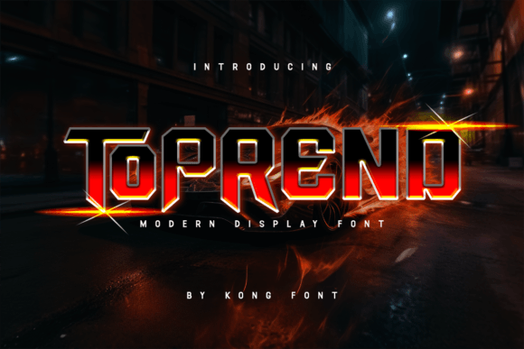 Toprend: A Display Font Built for Bold Campaigns
