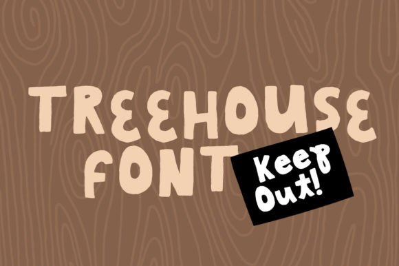 Treehouse Font: A Cute Display Typeface for Digital Design