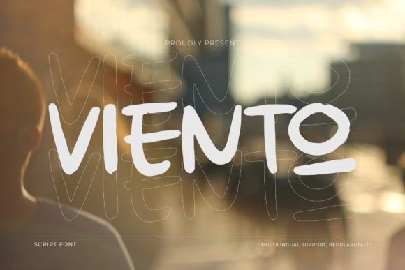 Viento: A Hand-Painted Brush Font for Editorial Design