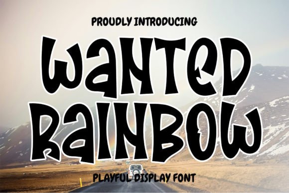 Wanted Rainbow: A Sleek Display Font to Elevate Your Small Business Brand