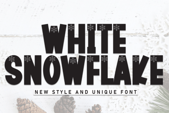 White Snowfake: A Display Font with Editorial Charm
